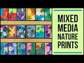 Mixed Media Nature Prints Art Lesson