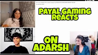 @PAYALGAMING Reacts On @adarshuc Omegle Funny Videos | Adarsh Singh Omegle Funny Videos