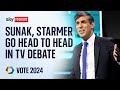 Sunak and Starmer face off in first TV leaders' debate of the general election