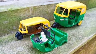 Bajaj Re Auto Rickshaw Repairing Shifting Help Tata Big Truck | Auto Rickshaw | Auto Gadi | Auto Toy