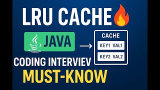 ⚡ LRU Cache Explained in Java | HashMap + LinkedHashMap