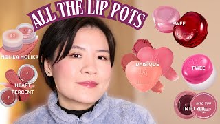 Every Lip Pots On the Market...Swatch, Try-on, Review \u0026 Comparison