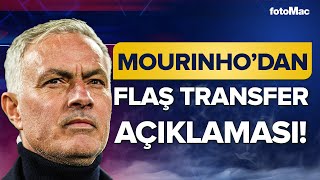 Fenerbahçe Ocak Ayında Hangi Mevkiye Transfer Yapacak? Jose Mourinho'dan Flaş Transfer Açıklaması!