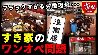 【ゆっくり解説】牛丼屋の過酷な労働環境…すき家などで実施されているワンオペを廃止すべき理由について