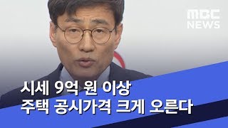 시세 9억 원 이상 주택 공시가격 크게 오른다 (2019.12.17/5MBC뉴스)