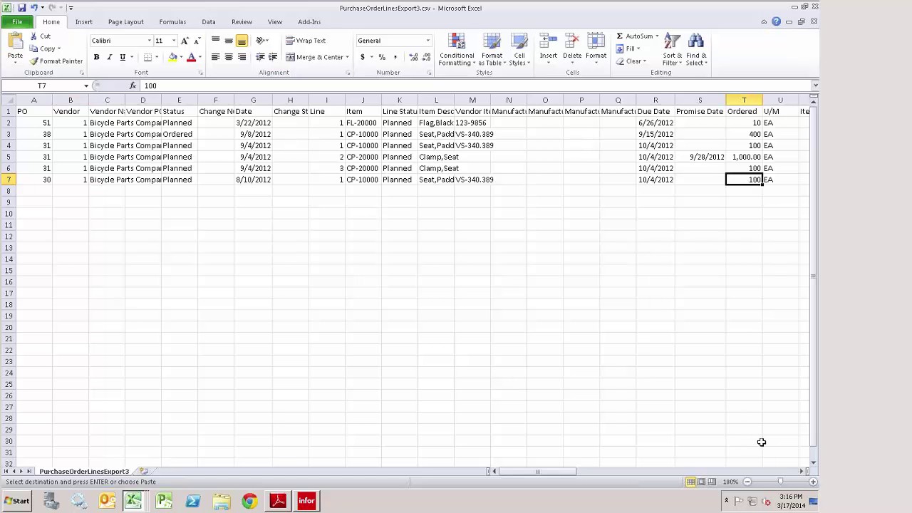 Moving Data Between Microsoft Excel And Infor Syteline Cloud Suite ...