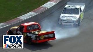 Chase Elliott Wrecks Ty Dillon to Win NASCAR Trucks Race at Canadian Tire Motorsports Park