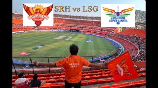 SRH vs LSG | VLOG | IPL | HYDERABAD | RAJIV GANDHI INTERNATIONAL CRICKET STADIUM | ORANGEARMY | 2024