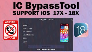 How to Use IC BypassTool for iPhone XR to 15 Pro Max SUPPORT iOS 18