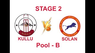 8TH Match POOL B  U-19 ONE DAY TOURNAMENT KULLU VS SOLAN 2023-24