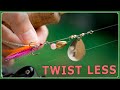 How to make a twist less spinner lures (Single blade style)/ 糸ヨレしにくいスピナールアーの作り方