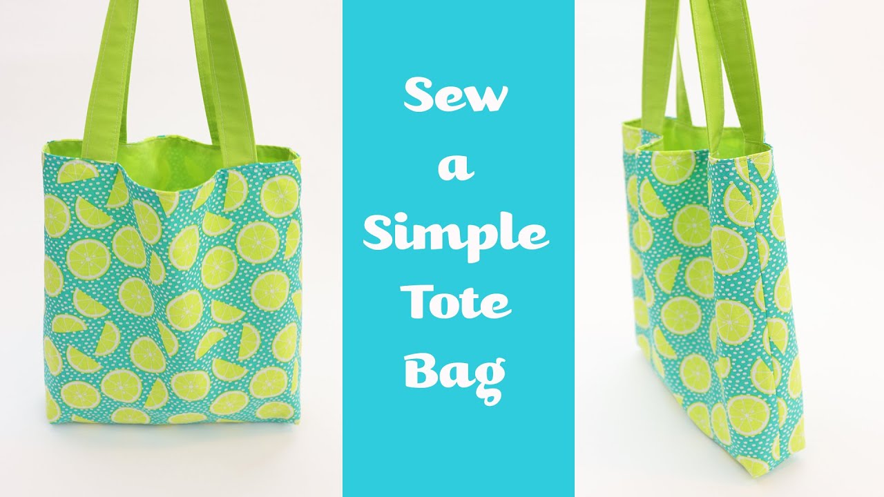 Easy Tote Bag Sewing Pattern - TeejayGordie