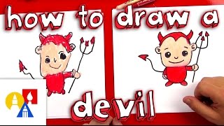 How To Draw A Cartoon Devil