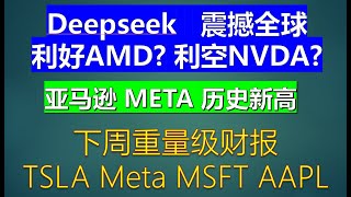 1月26日 分析Deepseek，下周财报 特斯拉 Meta 微软 苹果