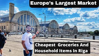 Europe's Largest Market (Riga Central Market) |Cheapest Market In Riga-Latvia With English Subtitles