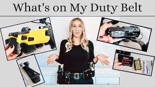 WHAT’S ON A POLICE OFFICER’S DUTY BELT | FEMALE POLICE OFFICER IN 2020 | DUTY BELT SET UP | COP MOM