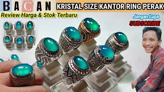 Bacan Ring Perak | Kristal Kantoran Mewah