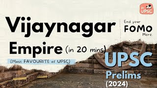 ⚡Complete VIJAYNAGAR EMPIRE*_THE END of FOMO💊 |🔥UPSC -Prelims 2024