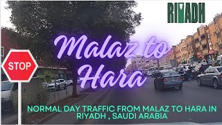 This driving tour takes you from Malaz to Hara, Riyadh , Saudi Arabia