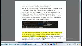 bav2ropc: Is Microsoft disabling basic authentication?
