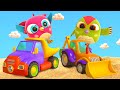 🔴Baby cartoons for kids & Hop Hop the owl full episodes LIVE. Street vehicles for kids.
