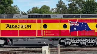 CLP9 at Seymour Locomotive Depot and Seymour station on 25/1/22 in Auscision models.