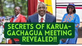 INTEL: INSIDER REVELATION Of Closed Door Scheming Behind the Karua-Gachagua Top level meeting.#ruto