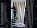 wood slat wall diy