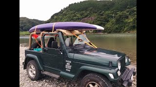 Jeep TJ at Tenryu River in Hamamatsu