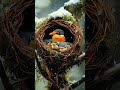 bird shields chicks fromi ntense storm ep.9