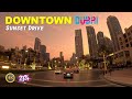 Downtown Dubai Sunset Driving Tour 🇦🇪 [4K] (July 2024)