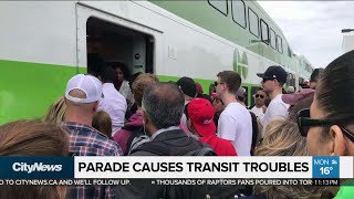 Parade causes transit troubles