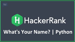 What's Your Name? | HackerRank Solution in Python
