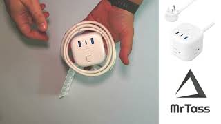 MrTass Unboxing - Amazon 15w 5ft Power Cord with 3 AC and 3 USB - Portable Travel