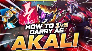 How To Consistently 1v5 Solo Carry As Akali | Build & Runes | League of Legends