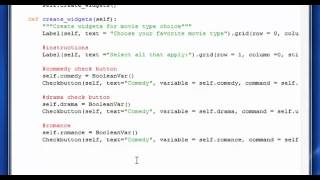 Basic Python Tutorial 39 - Check Buttons Program