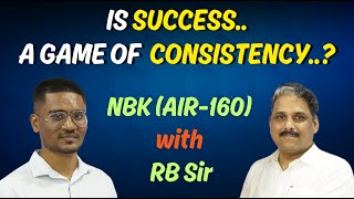 Is Success..A game of  Consistency..? | NBK Interview with RB Sir | La Excellence IAS #success #upsc