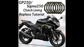 Sigma 250 GP250 Clutch Lining Replacement | SportsTech 69