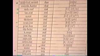 Crosslight Tutorial at NUSOD 2001 Part II