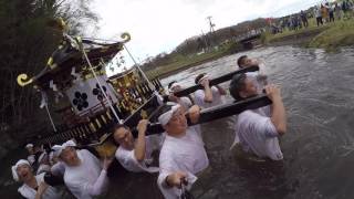 初原天神社神輿渡御④　堰入水からユーユー公園まで