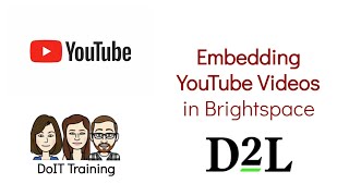 Embedding YouTube Videos to Modules in Brightspace