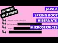 infosys interview | Java | Spring | Microservices | real time | 34 |