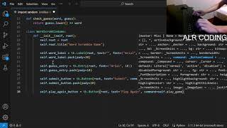(LIVE) Coding a Scramble Word Game in Python
