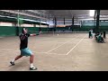 tennis at polo club in manila philippines on sea shell surface