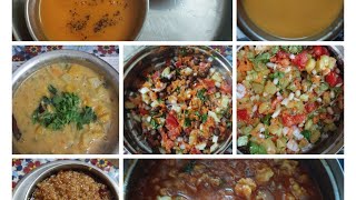 7 easy recipes/mixed vegetable puli ita poricha Kuzhambu/Wheat rava Sakkarai pongal/Gobi spicy gravy