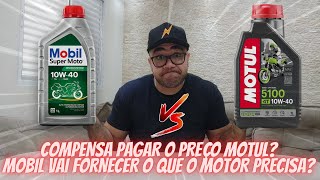 OLEO MOTO MOBIL SEMISSINTETICO 10W40 TEM MUITA DIFERENÇA O PARA MOTUL 5100?