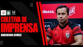 🔴 AO VIVO - Entrevista coletiva  com  Anderson Gomes  pós jogo:  Atlético Goianiense x Palmeiras