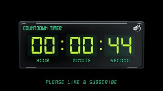 44 SECONDS TIMER - 1080p - COUNTDOWN TIMER