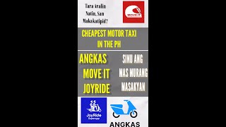 Angkas vs. Move It vs. JoyRide: Which is the Cheapest? | Detailed Comparison & Review