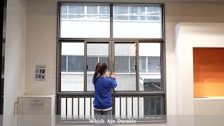 【Instime】Residential home aluminium windows and doors large aluminium double glass sliding window